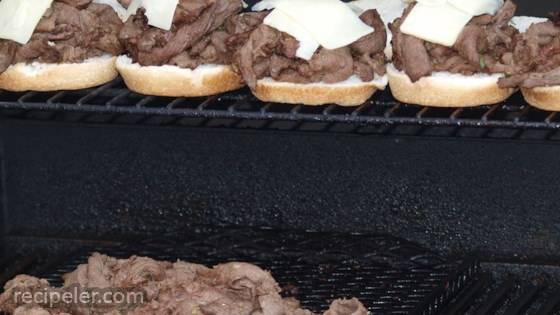 Grilled Venison Scape Sandwich