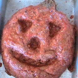 Halloween Jack-o'-lantern Meatloaf