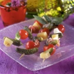 Ham And Cheese Skewers With Crunchy Maille&#174; Cornichons