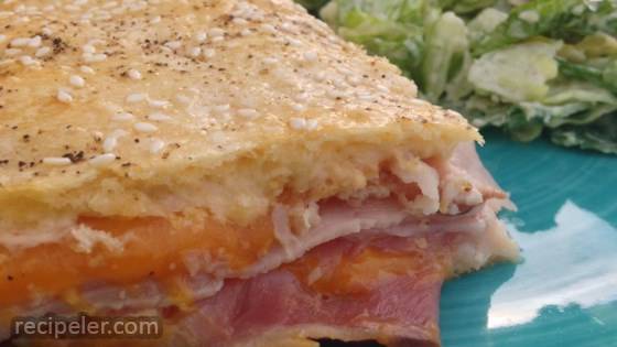 Ham And Cheese Slab Pie