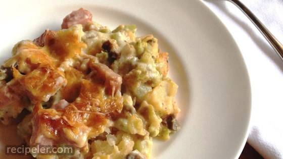 Ham, Potato And Broccoli Casserole