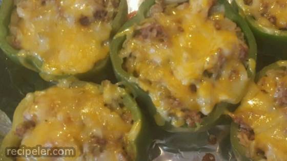 Hash Brown Hot Dish Stuffed Bell Peppers