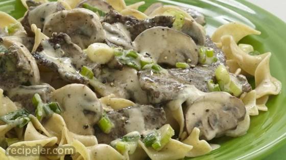 Healthier Beef Stroganoff