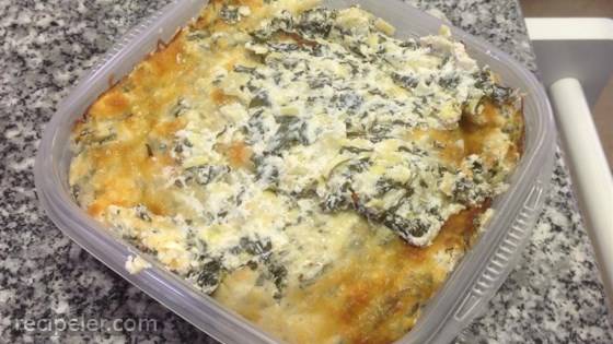 Healthier Hot Artichoke and Spinach Dip