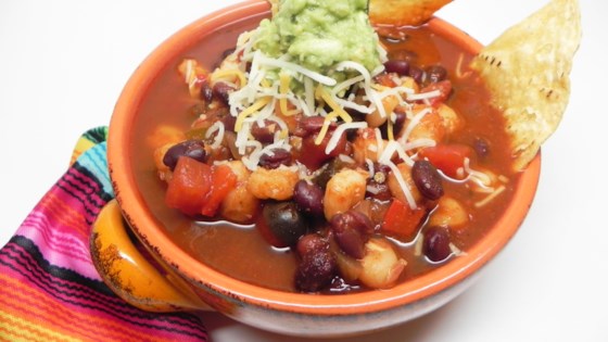 Hearty Vegetarian Enchilada Soup