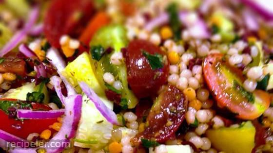 Heirloom Tomato Salad with Pearl Couscous