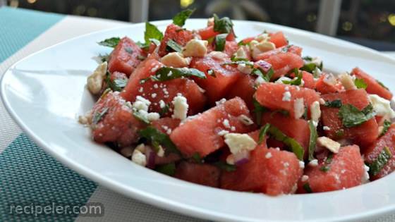 Herb Watermelon Feta Salad