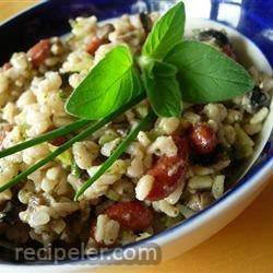 Herbed Rice and Spicy Black Bean Salad