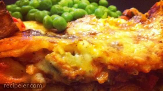 Homemade Gluten-free And Lactose-free Vegetable Lasagna