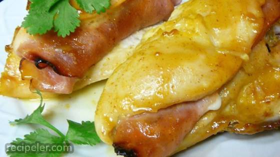 Honey Mustard Stuffed Chicken Breasts