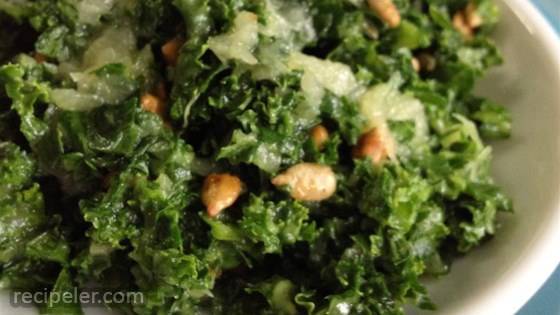 Kale Salad with Pineapple Dressing