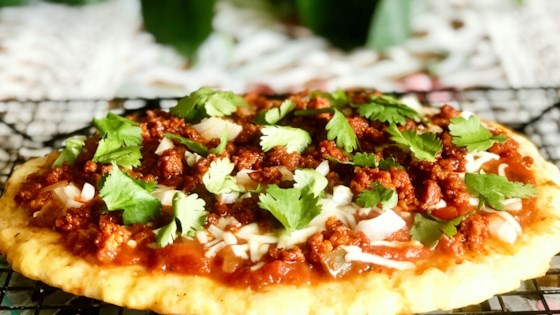 Keto Fathead Pizza With Chorizo And Salsa