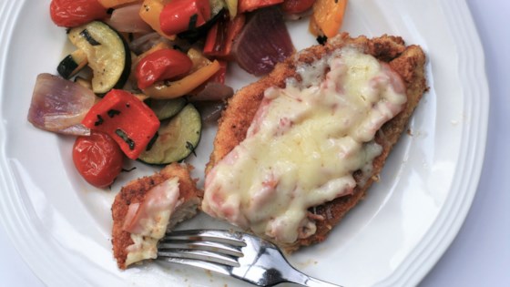 Keto Open-faced Chicken Cordon Bleu