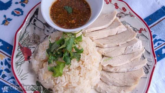 Khao Man Gai Thai Chicken and Rice (Healthy Version)