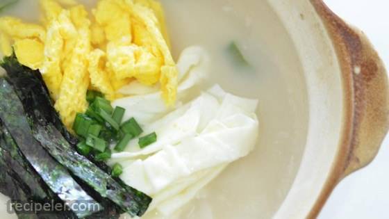 Korean Tteokguk (Rice Cake Soup)