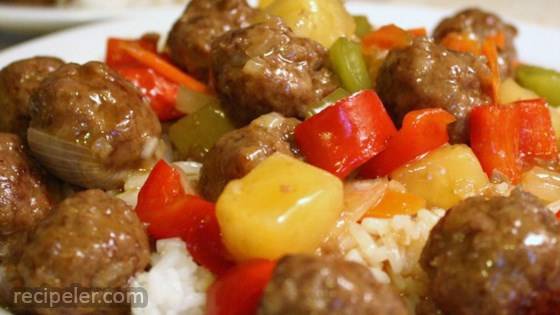 Lana's Sweet and Sour Meatballs