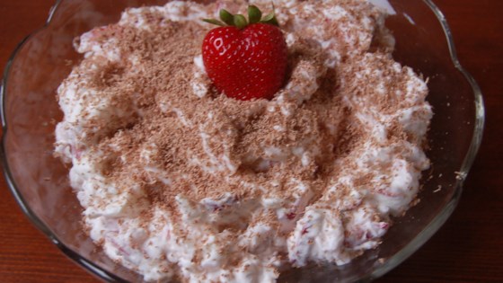 leftover rice dessert with strawberries