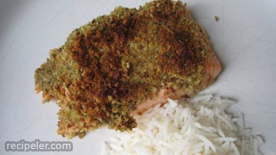 Lemon and Mint Crusted Salmon