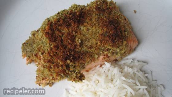 Lemon And Mint Crusted Salmon