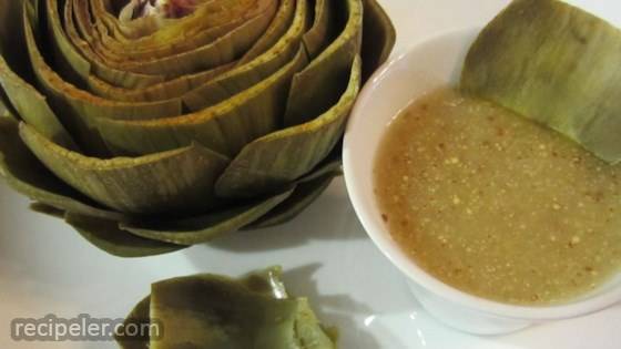 Lemon and Mustard Dipping Sauce for Artichokes