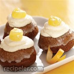 Lemon Gingerbread Mini Cakes