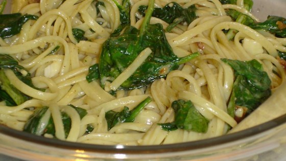 Linguine With Spinach And Brie
