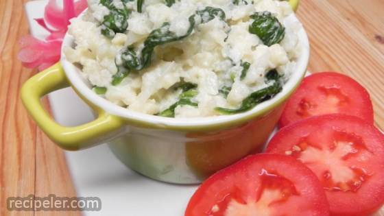 Low-Carb Cauliflower-Spinach Side Dish