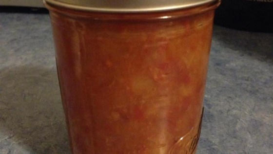 lucy's tomato and peach chutney
