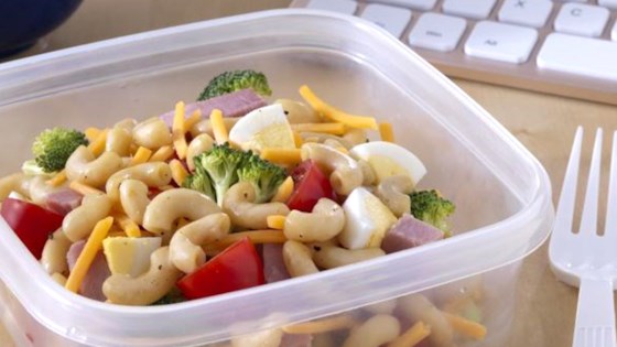 lunchbox broccoli and ham salad