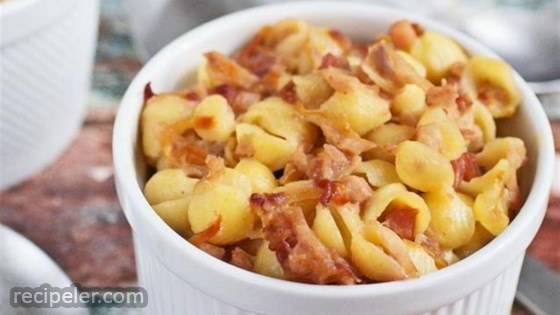 Mac & Cheese with Root Vegetables & Pancetta