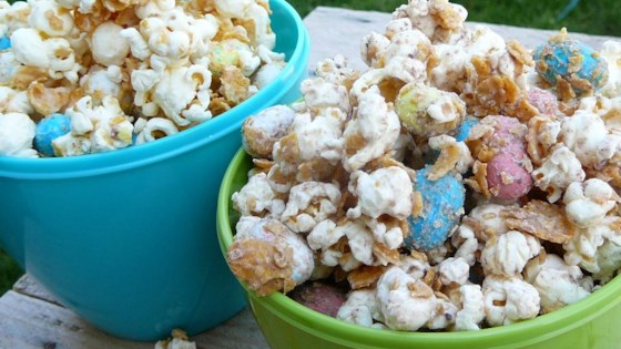 Malted White Chocolate Popcorn With Robin's Eggs