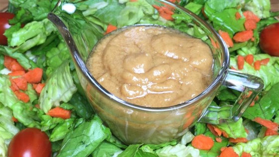 Maple Almond Butter Salad Dressing