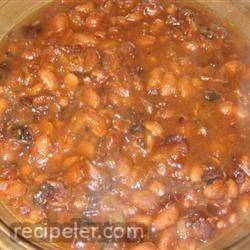 Maple and Ginger Baked Beans