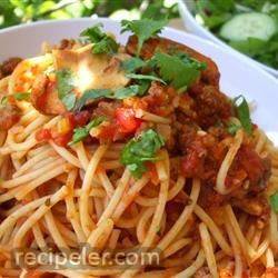 mariu's spaghetti with meat sauce