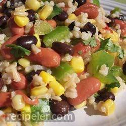 Mexican Bean and Rice Salad