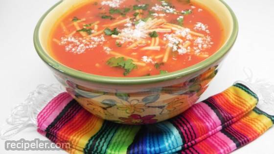 Mexican Noodle Soup (Sopa de Fideo)