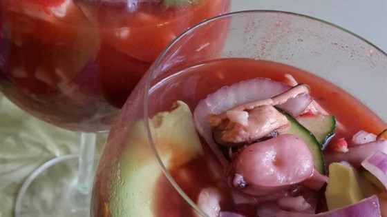 mexican-nspired seafood gazpacho