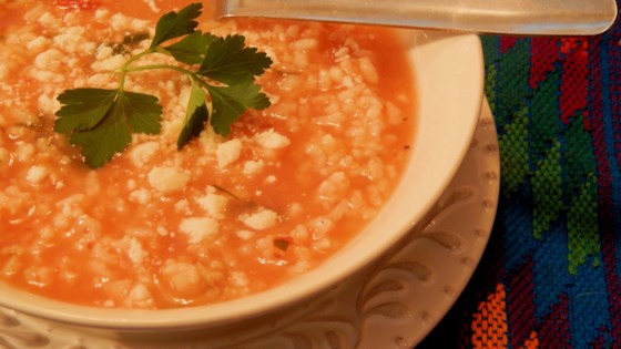 Mexican Rice Soup (sopa Aguada De Arroz)