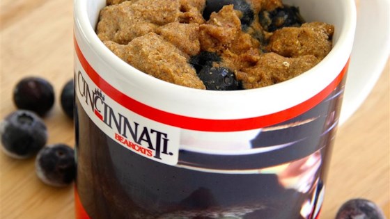 microwave blueberry muffin in a mug