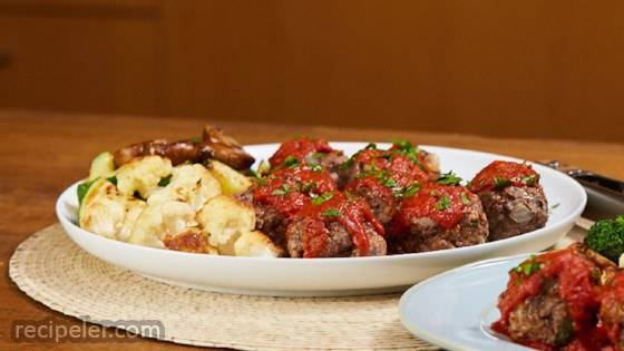 Mini Meatloaves And Roasted Veggies