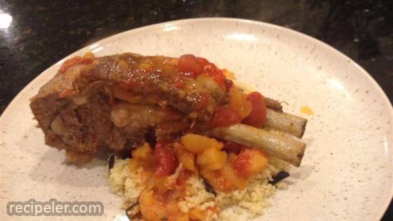 Moroccan-Style Lamb Shanks with Apricots