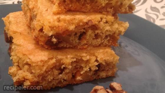 Naughty Nutty Blondies