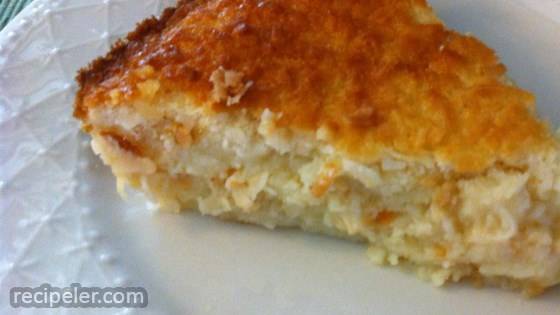 No Crust Coconut Pie