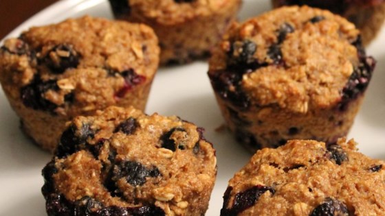 oat and blueberry muffins