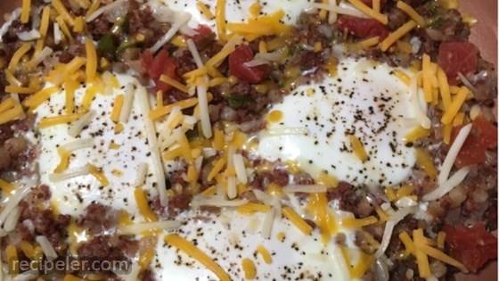 One Skillet Corned Beef Hash Breakfast