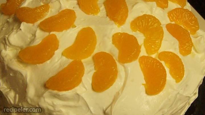 orange cream cake v