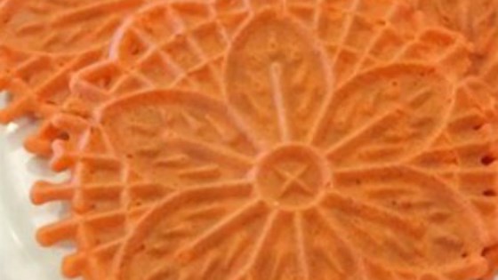 orange pizzelle