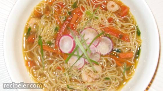 Oriental Shrimp Noodle Soup