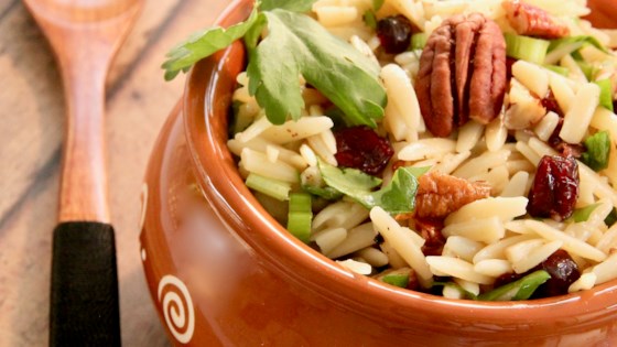 Orzo Pasta Salad With Dried Cranberries