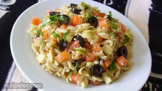 Orzo Tomato Artichoke  Salad